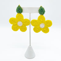 Yellow Flowers Earrings