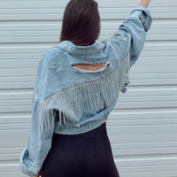 Rhinestone Denim Jacket