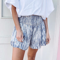 Adair Printed Smocked Shorts