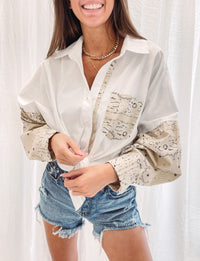 Bandana Button Up