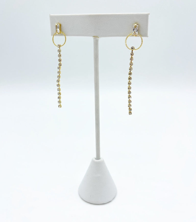 The Bell Crystal Drop Earrings