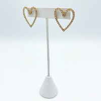 The Cupid Crystal Heart Earrings