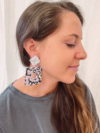 Cheetah Statement Earrings