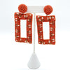 Statement Colored Bead Earrings