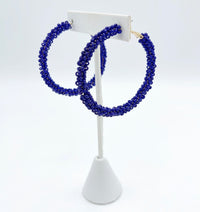 Gemma Beaded Hoops