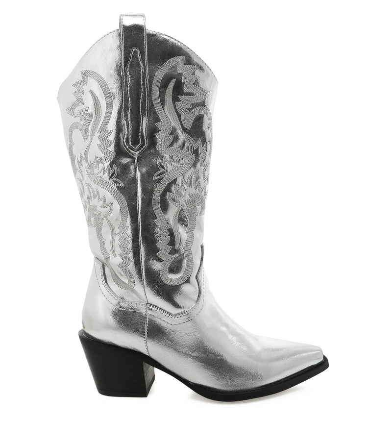 Danilo Boot- Silver Metallic