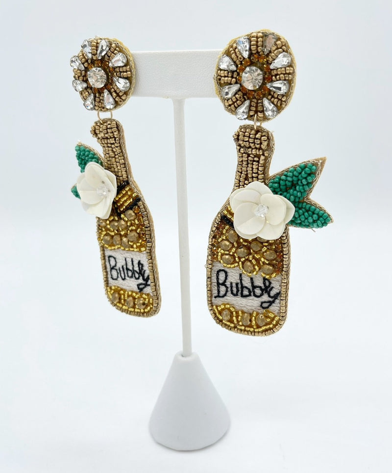 Bubbly Gold Earrings