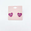 Sweet Heart Stud Earrings