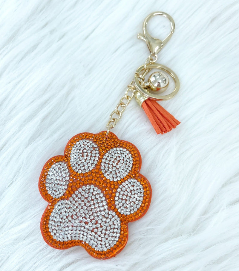 Paw Crystal Keychain