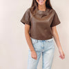 Katherine Faux Leather Top