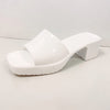 Polly Slide Heel - White