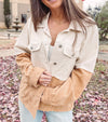 Two Toned Tan Cord Jacket