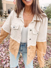 Two Toned Tan Cord Jacket