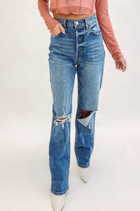 Nikko Dad Jeans - Medium Wash