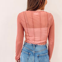 Poppy Mesh Top