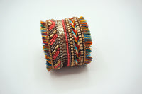 Multi. Color Thick Cuff Bracelet