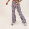 Purple Tiger Printed Denim Pants