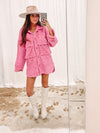 Pink Teddy Sherpa Coat