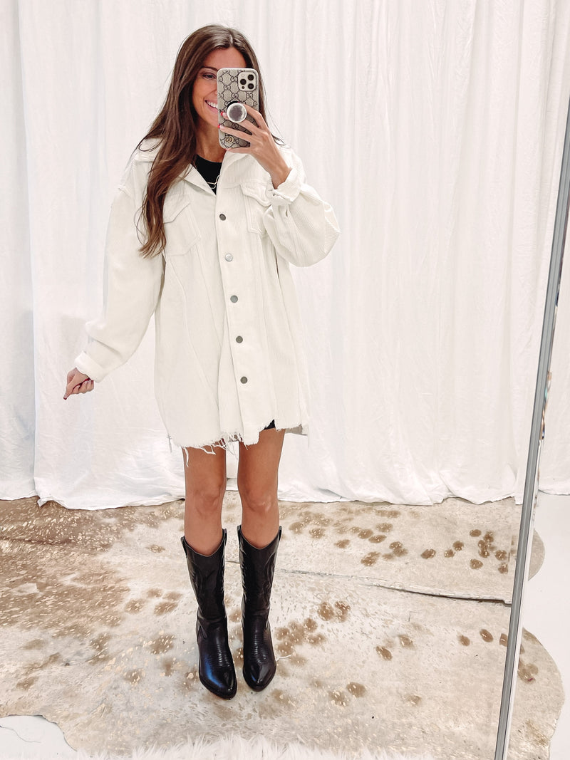 Oversized Cord Jacket