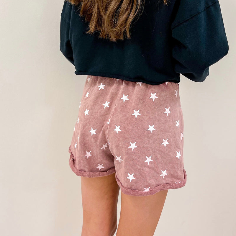 Star Print Lounge Shorts