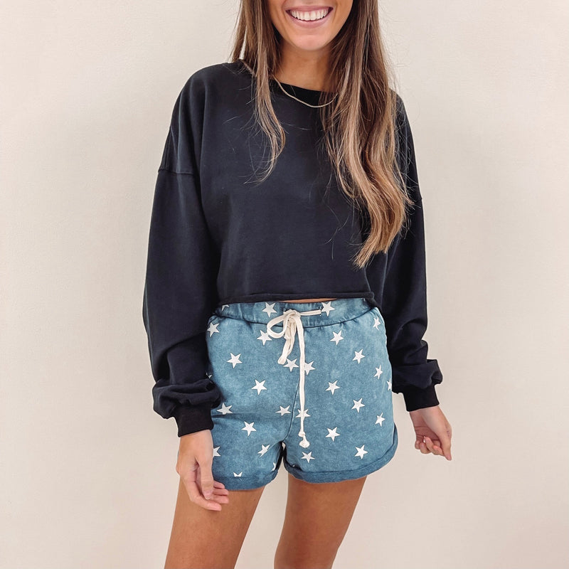 Star Print Lounge Shorts