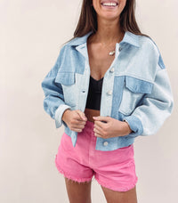 Two Toned Denim Jacket