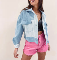 Two Toned Denim Jacket