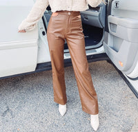 Brown Leather Pants