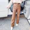 Brown Leather Pants