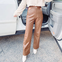 Brown Leather Pants