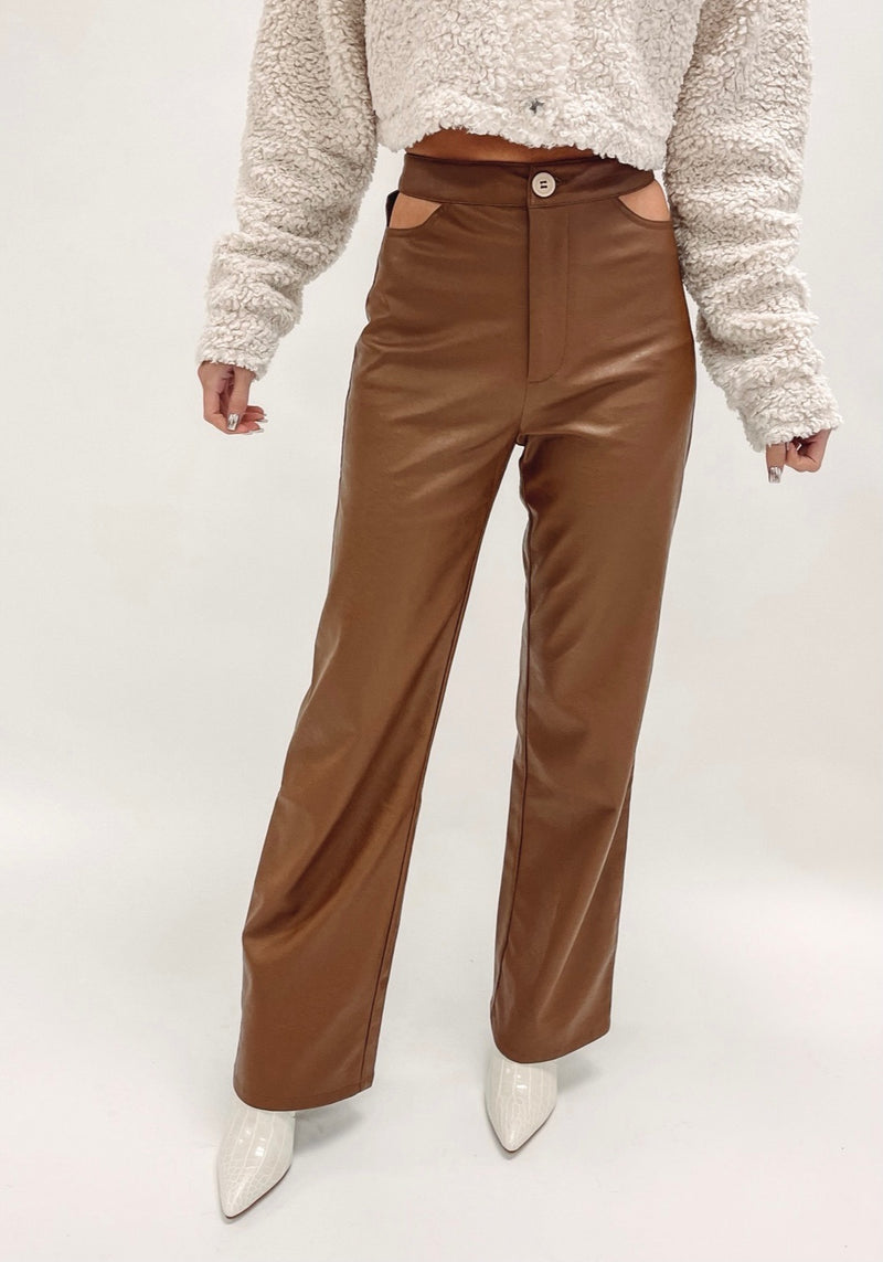 Brown Leather Pants