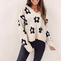 Multi Daisy Sweater