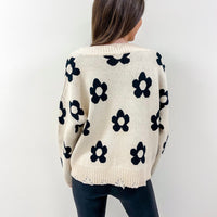 Multi Daisy Sweater