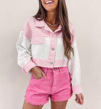 Pink Houndstooth Jacket