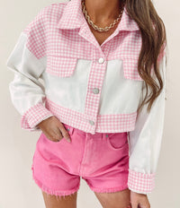 Pink Houndstooth Jacket