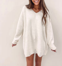 Amanda Sweater Tunic - Cream