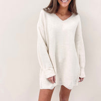 Amanda Sweater Tunic - Cream