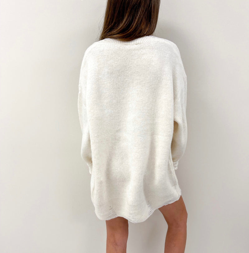 Amanda Sweater Tunic - Cream