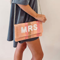 Pink Mrs. Crossbody + Clutch