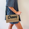 Cheers Beaded Crossbody + Clutch