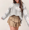 Smocked Skirt - Dark Taupe