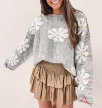 Smocked Skirt - Dark Taupe