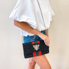 Beaded Bee Crossbody + Clutch