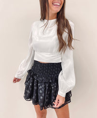 Smocked Ruffle Skirt