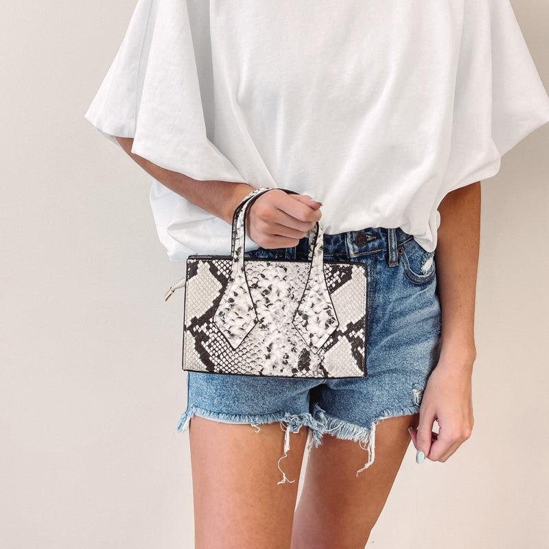 Mini Snakeprint Bag/Crossbody