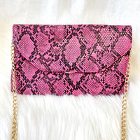 Hot Pink Crossbody + Clutch