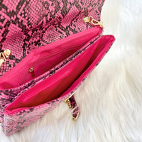 Hot Pink Crossbody + Clutch