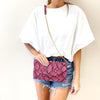 Hot Pink Crossbody + Clutch