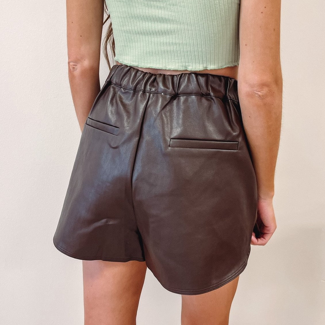 Outlets Rob of Amsterdam Vegan Leather Shorts Small 30-34 2