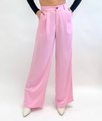 Pink Pleated Pants